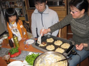 出張誕生日会のご馳走。