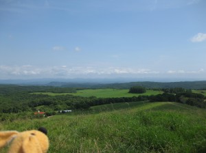 まさに大空と広い大地の中で、でスッテ！！