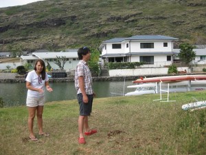 家はPond（池）に面していてカヤックがつないであって、そのままカヤックで海にいけます