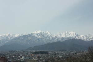 美しい北アルプス連峰