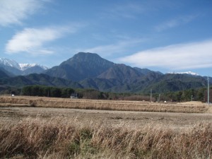 有明山もきれいに見えます